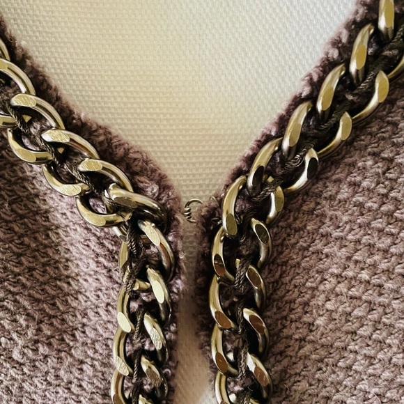 Trouve open sweater jacket with chain details XS - Picture 3 of 7